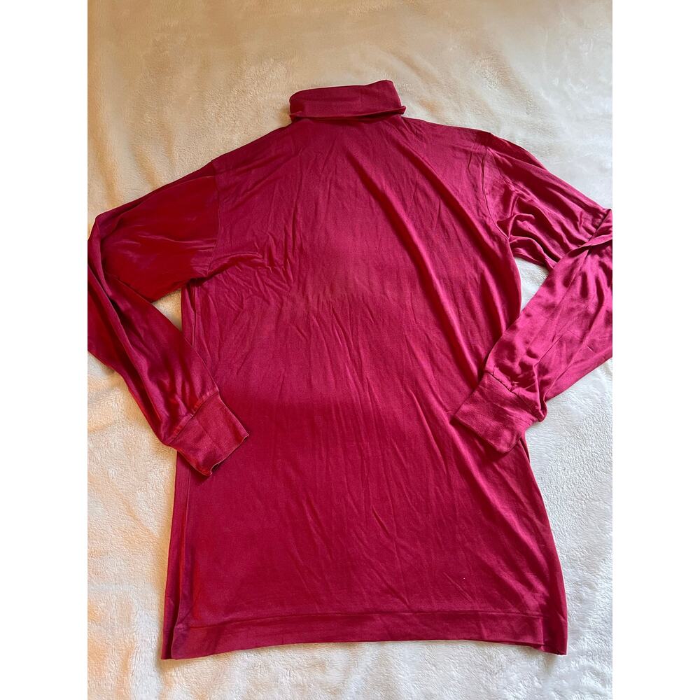 LL Bean 100% Silk Turtleneck Base Layer size Large-Tall